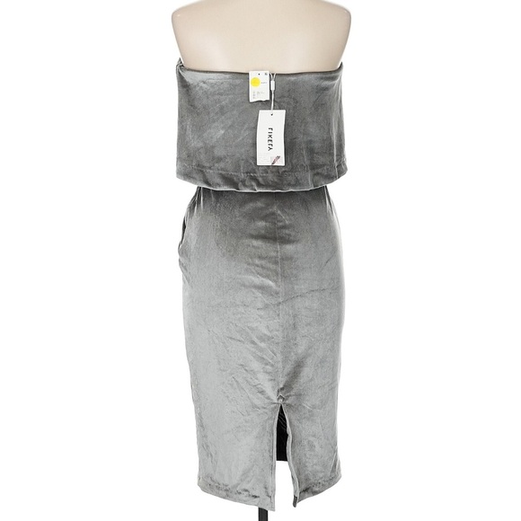 NWT Likely Driggs Strapless Velvet Pewter Dress - Picture 6 of 14